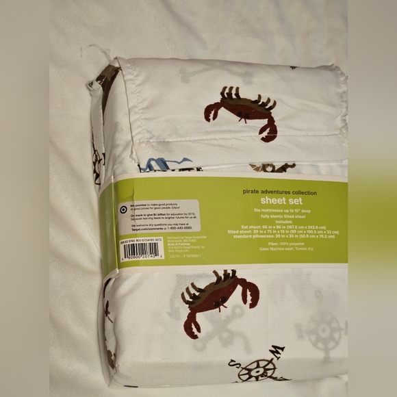 Pirate Twin Sheets and pillow sham - Picture 4 of 4